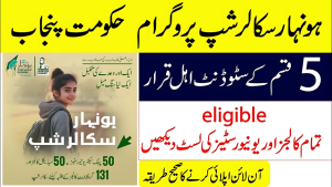 Can 10th Class Students Apply for the Honhaar Scholarship Program in Punjab?