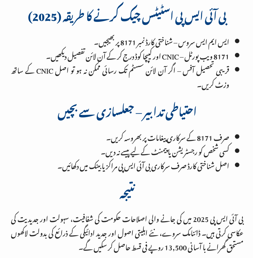 How to Check BISP Status Online (2025)