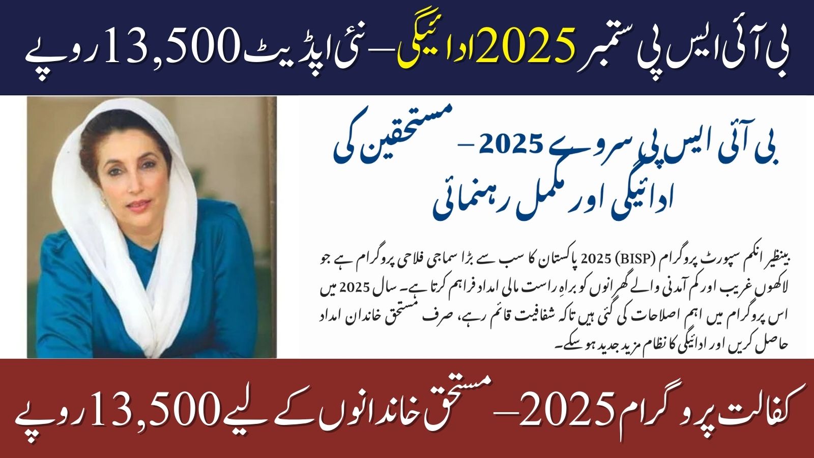 BISP Survey 2025 Beneficiary Payments